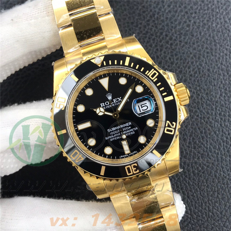 VS廠勞力士全金黑水鬼「3135機芯」產品展示