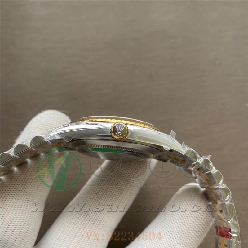 VS廠勞力士日志41mm間金陶瓷白面五銖帶「3235機芯」產品展示