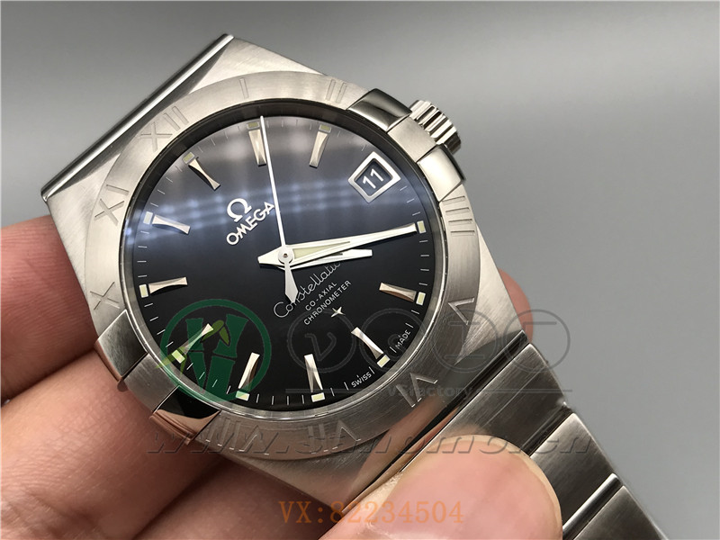 VS廠歐米茄星座38mm黑面條釘產(chǎn)品展示