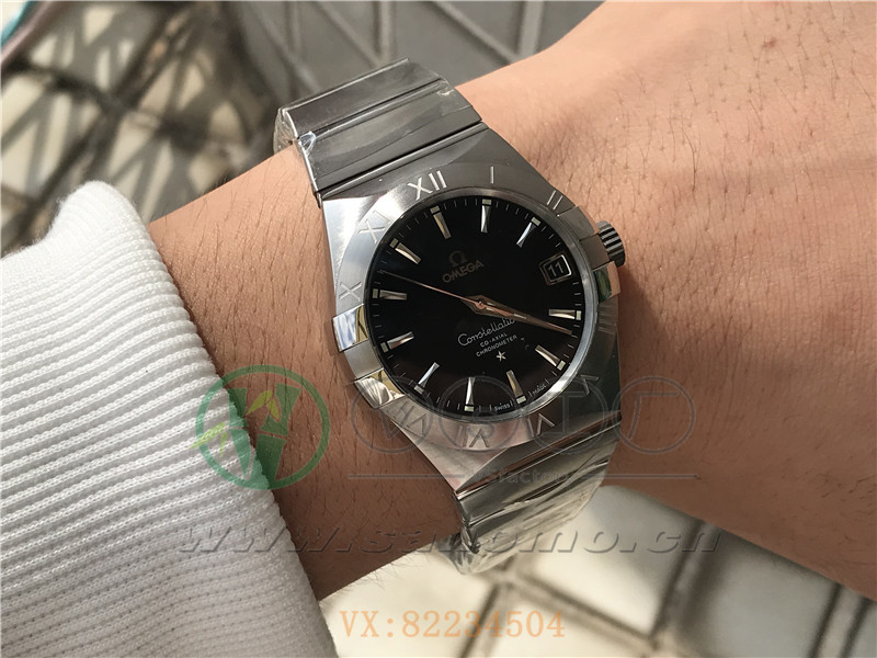 VS廠歐米茄星座38mm黑面條釘產(chǎn)品展示