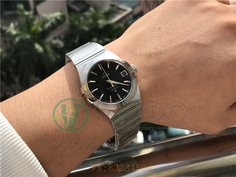 VS廠歐米茄星座38mm黑面條釘產(chǎn)品展示