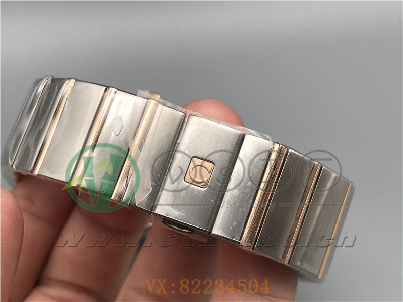 VS廠歐米茄星座38mm間玫白面鉆釘產品展示
