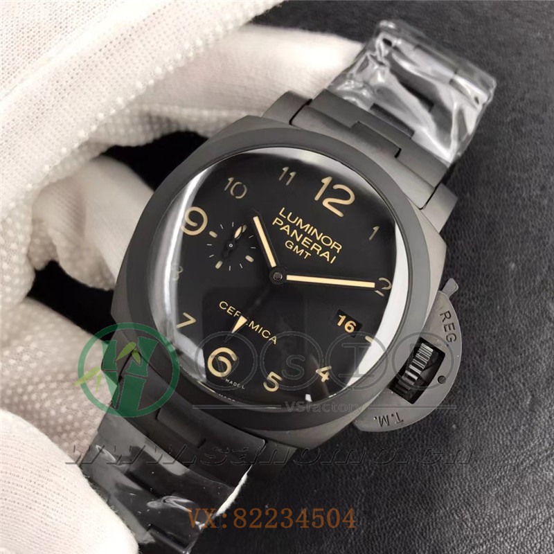 VS廠沛納海pam438黑陶瓷細節評測（VS復刻沛納海438值得入手嗎）