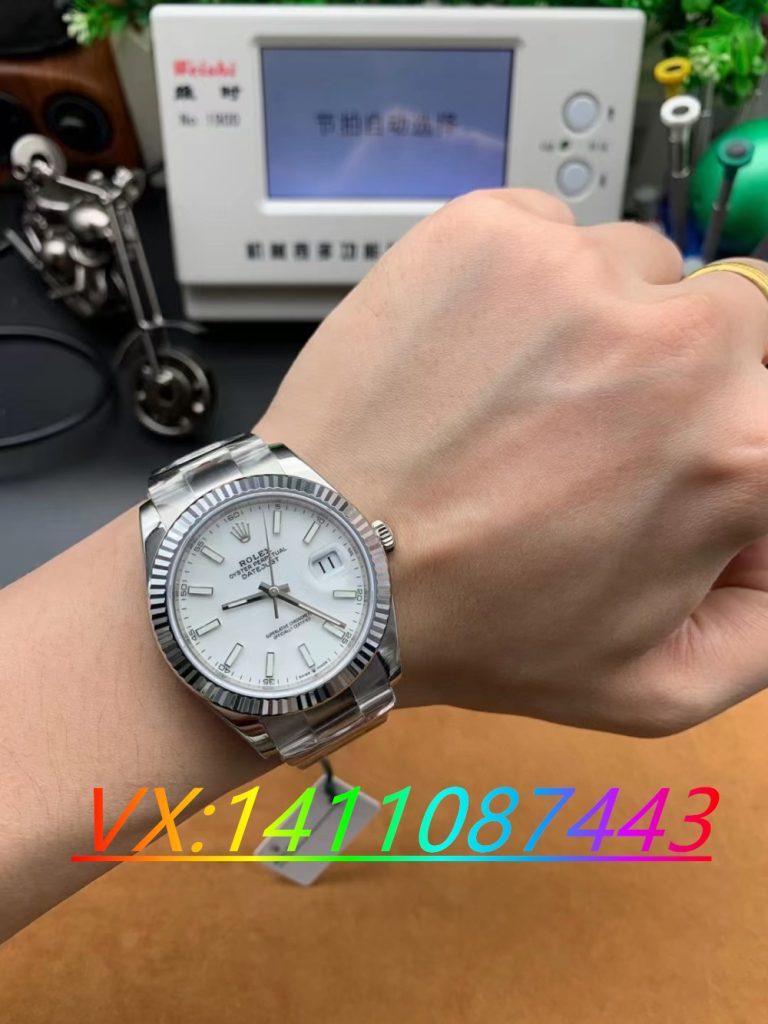 VS廠勞力士日志41白盤搭配3235機芯做工細節解析